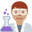 man scientist medium skin tone