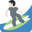 man surfing light skin tone