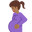 pregnant woman medium-dark skin tone