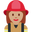 woman firefighter medium skin tone