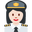 woman pilot light skin tone