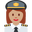 woman pilot medium skin tone