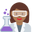 woman scientist medium-dark skin tone