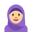woman with headscarf medium-light skin tone