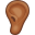 ear: medium-dark skin tone