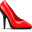 high-heeled shoe