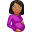 pregnant woman medium-dark skin tone