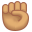 raised fist medium skin tone