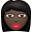 woman: dark skin tone