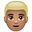 blond-haired person medium skin tone