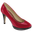 high-heeled shoe