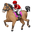 horse racing dark skin tone