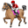 horse racing medium-dark skin tone