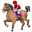 horse racing medium-light skin tone