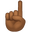 index pointing up medium-dark skin tone