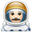man astronaut light skin tone