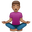 man in lotus position medium skin tone