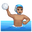 man playing water polo medium skin tone