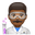 man scientist medium-dark skin tone