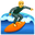 man surfing