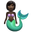 mermaid dark skin tone