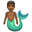 merman medium-dark skin tone