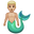 merman medium-light skin tone