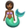 merperson medium-dark skin tone