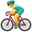 person biking