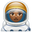 woman astronaut medium-dark skin tone