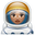woman astronaut medium skin tone