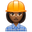 woman construction worker medium-dark skin tone