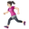 woman running light skin tone