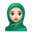 woman with headscarf light skin tone