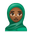 woman with headscarf medium-dark skin tone